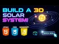 Create a 3D Solar System in JavaScript HTML CSS Animation Project
