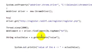 How to read value of element attribute in Selenium