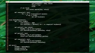 Design and Implement a HashMap - Python L1
