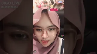 hijab cantik terbaru asia jilbab bigo live main lidah