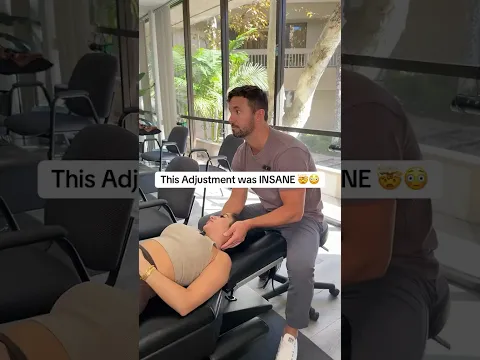 She was floating after this adjustment #chiropractor #gettingadjusted #adjustment #funny