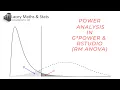 Power Analysis in G Power RStudio RM ANOVA