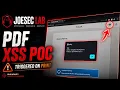 Stored XSS via PDF Print Button