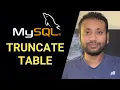 Bangla Database Tutorial 38 TRUNCATE TABLE Command in SQL