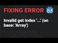 Godot Error Invalid get index on base Array