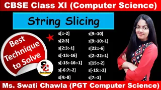 String Slicing in Python Class 11 How to Solve Questions of String Slicing