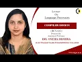 LANGUAGE PROCESSORS COMPILER DESIGN LECTURE 01 BY DR SNEHA MISHRA AKGEC