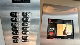 Famous 1000 FPM Otis Traction Scenic High Rise Elevators Marriott Marquis Atlanta GA