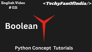 Python Programming Language English Python Boolean From Zero to Hero 2025
