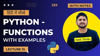 15 Python Functions in Hindi Python Tutorial for Beginners in Hindi Amit Thinks