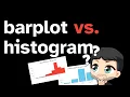 Barplot vs histogram what s the difference