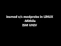 insmod vs modprobe in LINUX