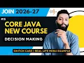 Java Switch Case Real-Life Menu Example While Loop Switch in Java Core Java Hindi CodeHunt