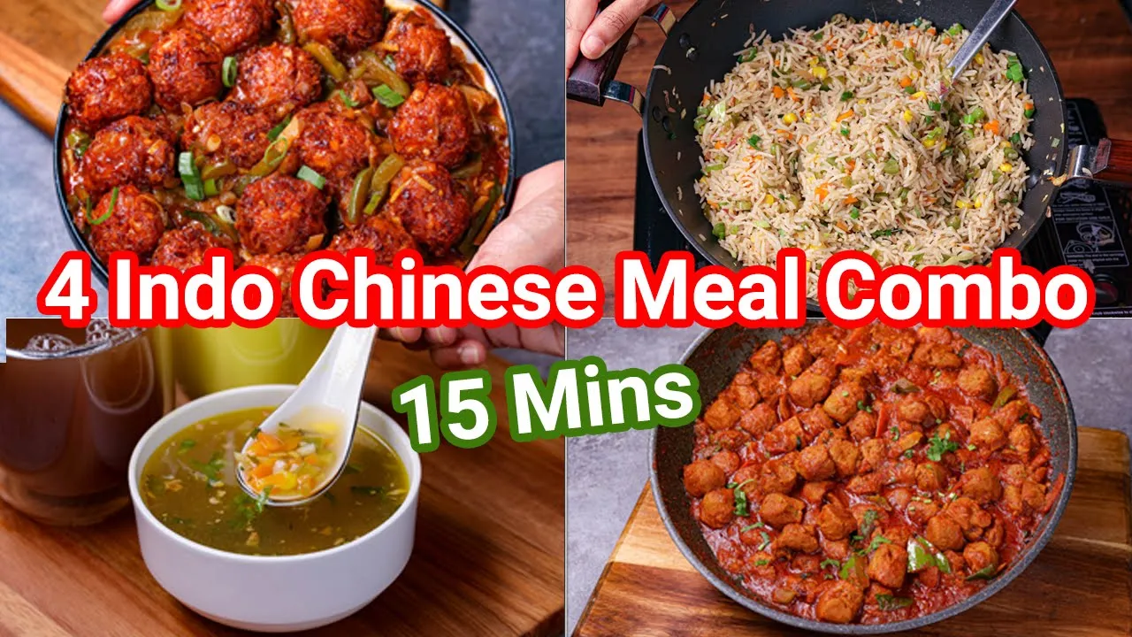 Indo Chinese Meal Combo - Just 15 Minutes   Perfect Street Style Lunch & Dinner Combo Meal
