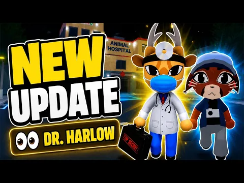 NEW UPDATE in Animal Hospital Roblox - Dr. Harlow Event, Lore and Easter Eggs