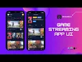 Game Streaming App UI - Flutter UI
