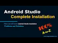 Complete Installation Android Studio Setup Android Tutorials in