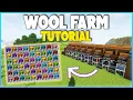 Minecraft EASY Wool Farm Tutorial 1 20 500 Wool
