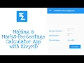 How to make a Marks-Percentage Calculator App with KivyMD Pydroid3 KivyMD CodeWithHN