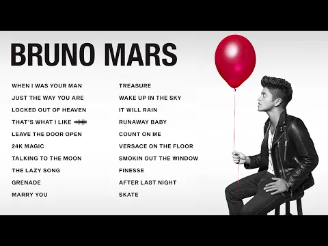 Download MP3 Bruno Mars | Top Songs 2023 Playlist | When I Was Your Man, Just The Way You Are, 24K Magic...