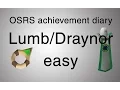 OSRS Lumbridge and Draynor easy diary guide