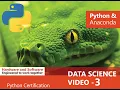 Data sciences and Machine learning with Python and anaconda Part 3