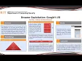 Browser Exploitation Google s V8 Advised by Professor Jonathan Weissman