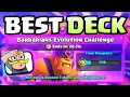 BEST DECK FOR BARBARIANS EVOLUTION CHALLENGE IN CLASH ROYALE