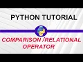 Comparison Relational operators in Python-7 MY ACADEMY