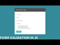 Form Validation in JavaScript JavaScript SignUp Form Validation in Hindi Part 29
