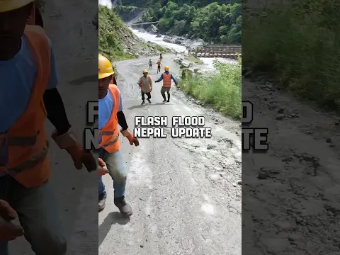 FLASH FLOOD FOOTAGE FROM NEPAL!🇳🇵 #shorts