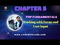 PHP Tutorial For Beginners Chapter 5 in Hindi Code With CodeChapter5 PHP