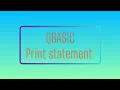 QBASIC program on QB64 in windows 10 print statement