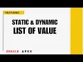How to Create Static Dynamic List of Values LOV in Oracle APEX Shared Component List of Value