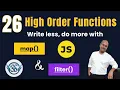 26 - Map and filter in JavaScript High Order Functions explained Satyaansh Softech Pvt Ltd