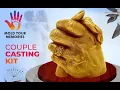 Mold Your Memories Hand casting kit Couple hand casting process