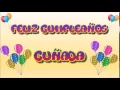 Tarjeta Animada de Cumpleanos para Cunada