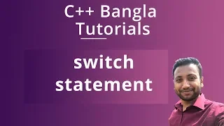 C Bangla Tutorials 33 switch statement