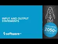 Input And Output Statements