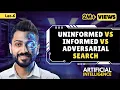 Lec-6 Informed vs Uninformed vs Adversarial Search With Examples Artificial Intelligence