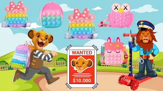 حدوتة الأسد سيمبا حيوانات الغابة وشنطة البوب ات حواديت قبل النوم قصص أطفال بالعامية حواديت ماما غادة 