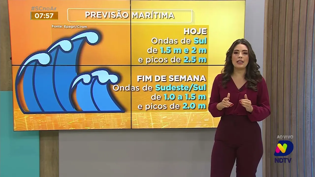 Confira a previsão do tempo para esta sexta-feira e para o fim de semana em SC