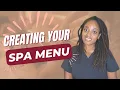 LIVE Spa Menus that Sells