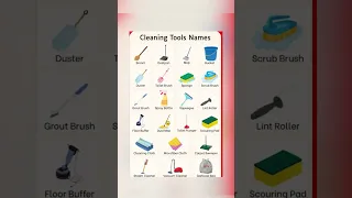 Cleaning Tools Names