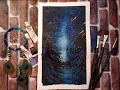 How to draw shooting star painting