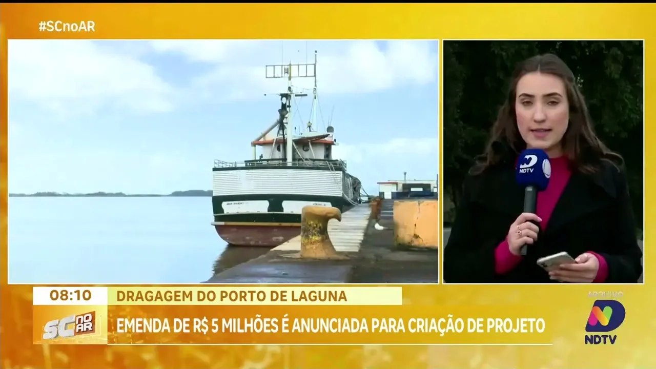 Emenda de 5 milhões é anunciada para criação do projeto de dragagem do Porto de Laguna