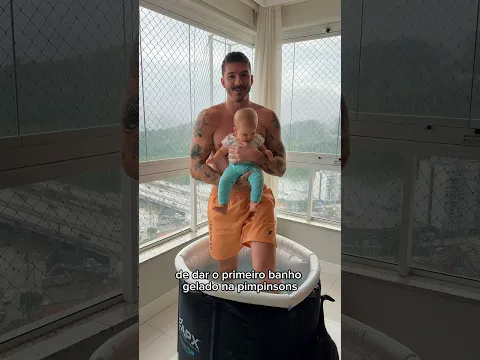 A primeira banheira de gelo dela