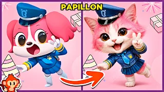 🐶🚔 QUIZ DE DETETIVE LABRADOR | 🔊 ADIVINHE PELA VOZ | Como seriam na versão GATO? 😺 #quiz #macaquiz
