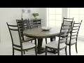 Plank Road Charcoal Extendable Dining Room Set from Kincaid Furniture