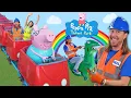 Lagu Klusjesman Hal en Geweldige Alex bezoeken het PEPPA PIG-pretpark! 🎢 Modderige plassenmilkshakes e...